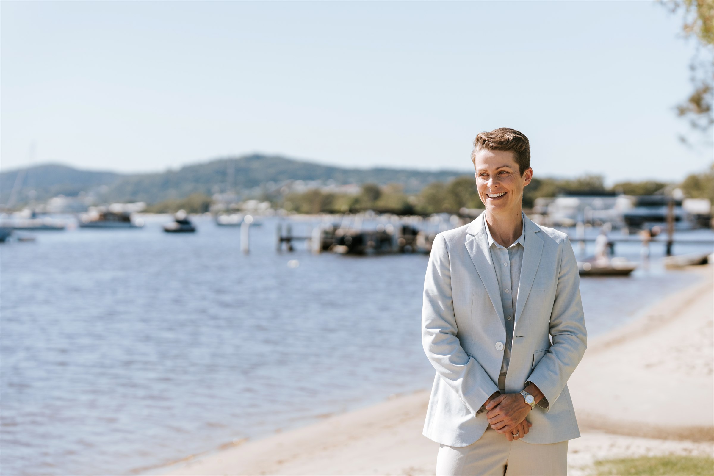 Dr Kimberley Wells by the Noosa River