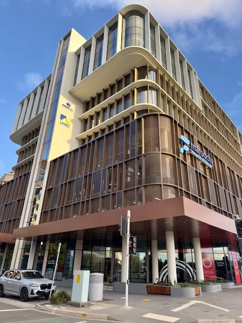 Maroochy Private Hospital building exterior, Maroochydore, where the Maroochydore clinic consults